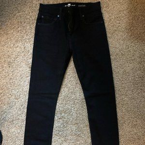 NWT 7 for All Mankind Black Onyx Paxtyn Jeans 28